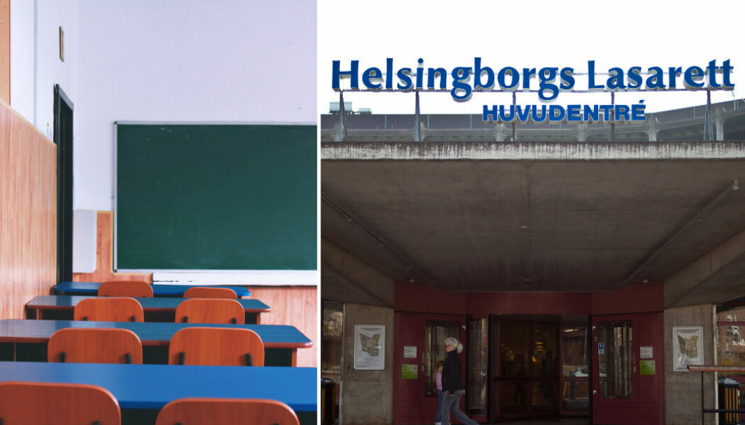 Kräkkaos utbröt på skola i Helsingborg under tisdagen.