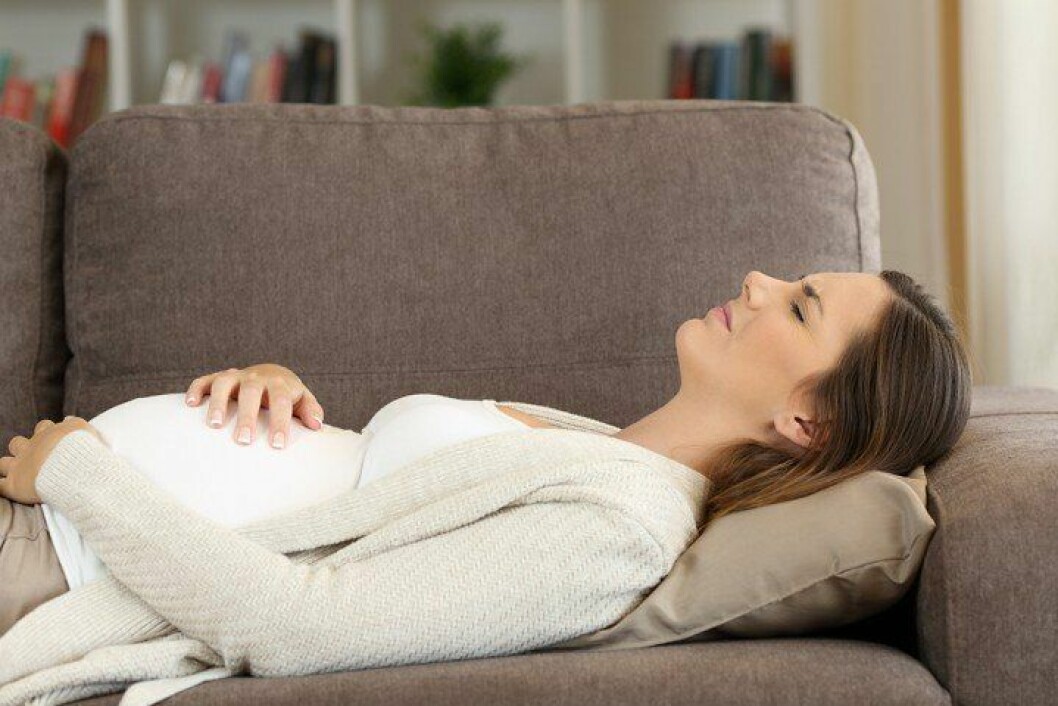 Förstoppad gravid gravidkrämpor mage