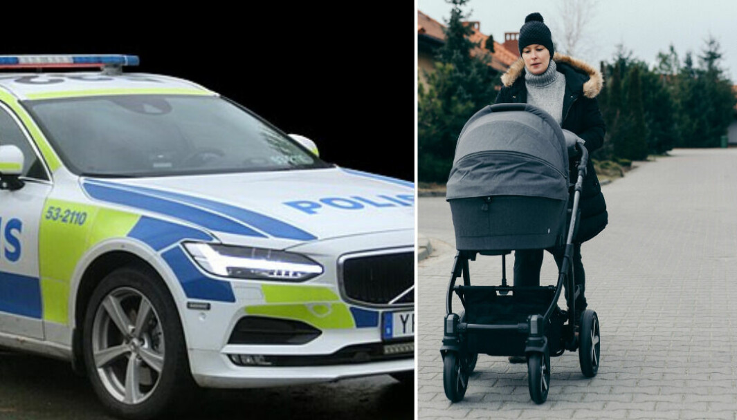 En man blottade sig för en kvinna med barnvagn. Händelsen skedde i Vasastan i Stockholm.