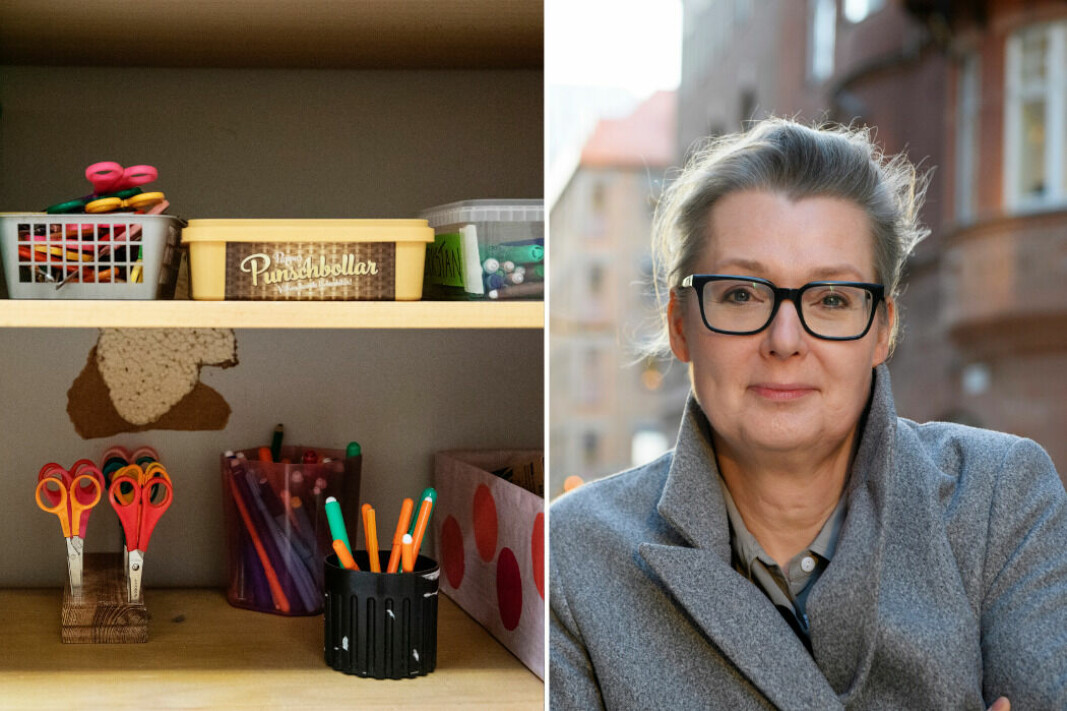 Skolminister Lina Axelsson Kihlblom (S) presenterar förslag om 