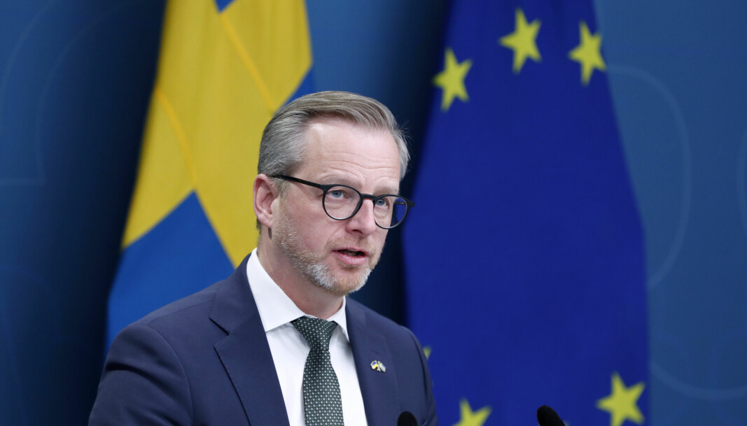 Finansminister Mikael Damberg (S) höll en pressträff under måndagen. Regeringen presenterade då ett åtgärdspaket med anledning av de ekonomiska konsekvenserna av Rysslands invasion av Ukraina.