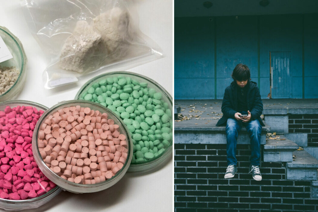MDBA och kokain har erbjudits danska barn via sms, varnar Köpenhamnspolisen.