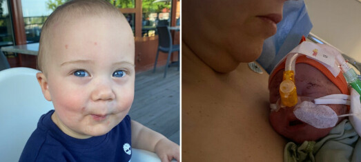 Alexandra återupplivade sin åtta veckor gamla son: 