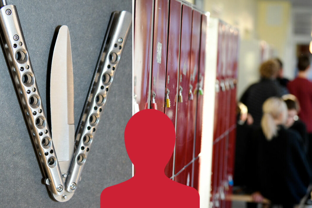 En gymnasieelev döms för grovt brott mot knivlagen.