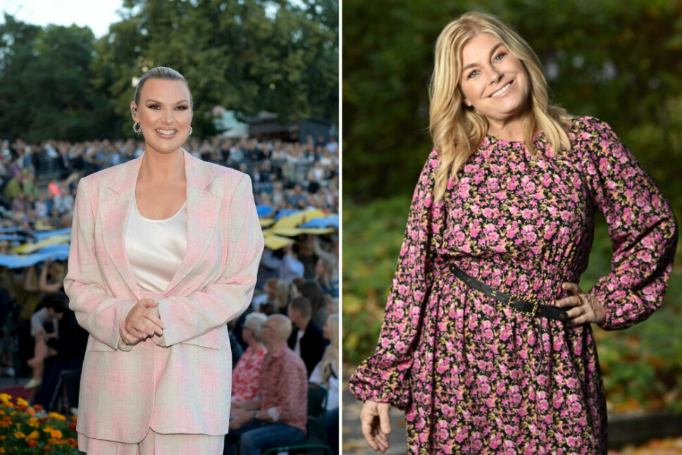 Pernilla Wahlgren hyllas av Sanna Nielsen efter nyheten om att hon tar över programledarjobbet i 'Allsång på Skansen'.