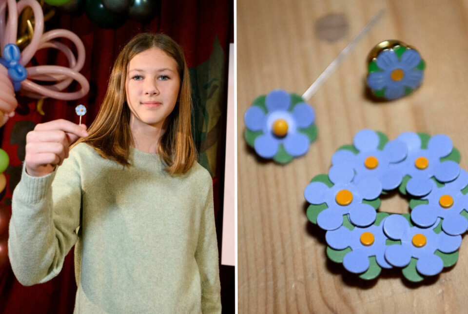Elsa Schynberg, 12 år, från Karlstad har designat årets majblomma.