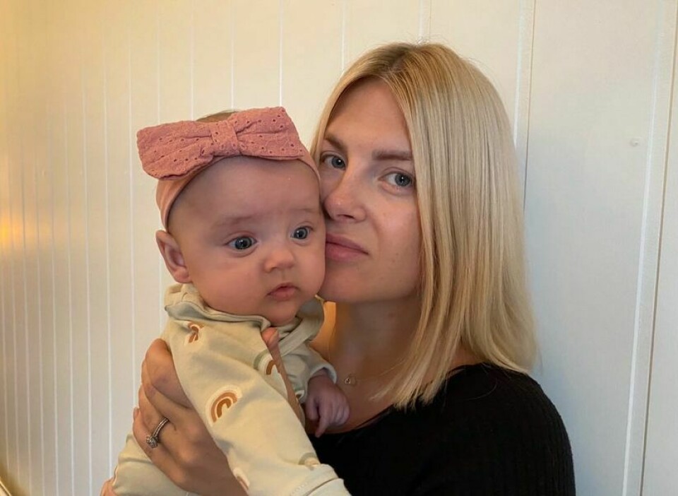 Amanda Lagerlöfs dotter Madicken drabbades av RS-virus.