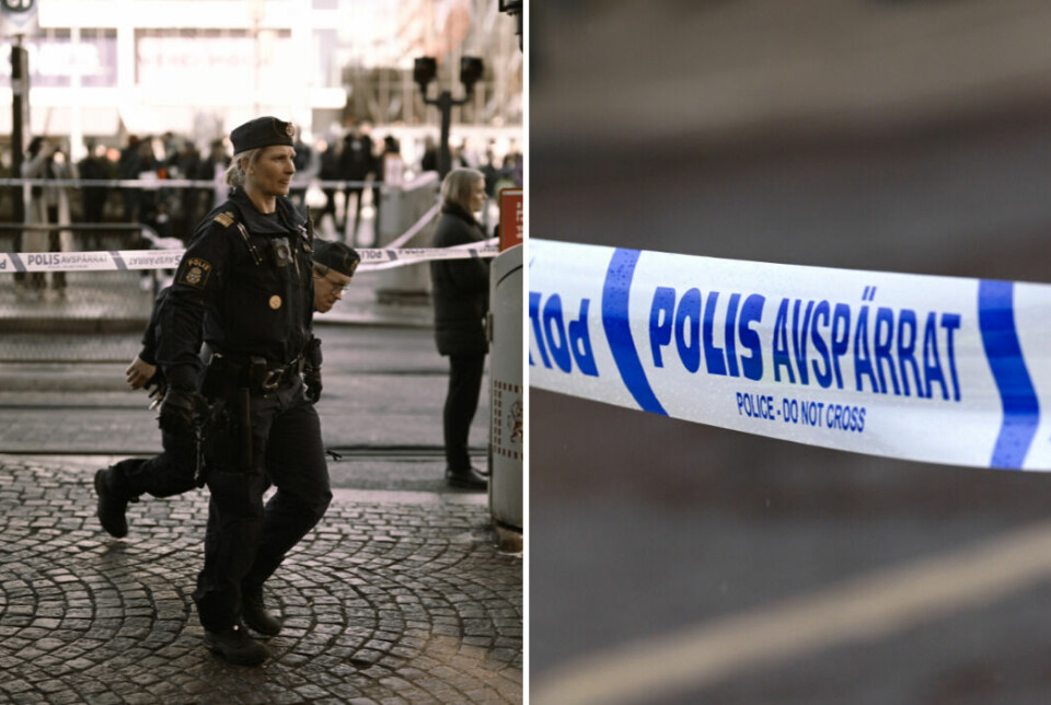 Poliser på plats sedan ett barn blivit knivskuret i Brunnsparken i Göteborg.