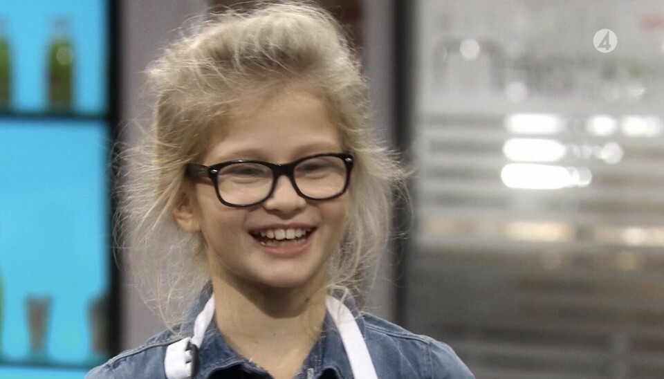 Alica Andersson i 'Sveriges yngsta mästerkock'.