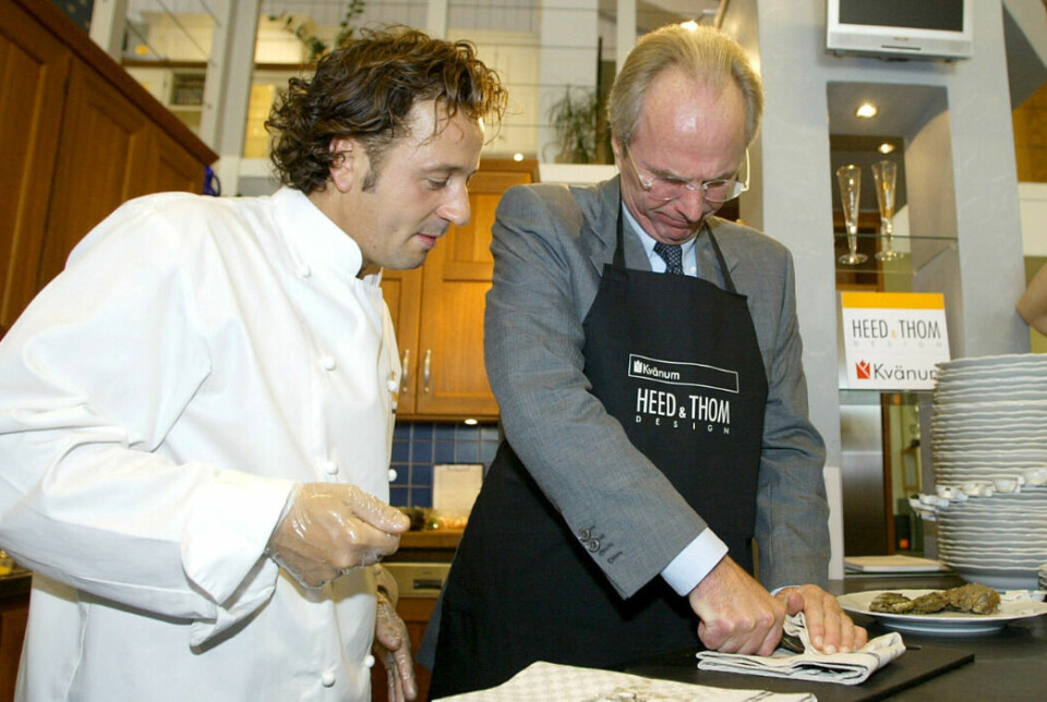 Sven 'Svennis' Eriksson och Pietro Fioriniello i Göteborg 2002.